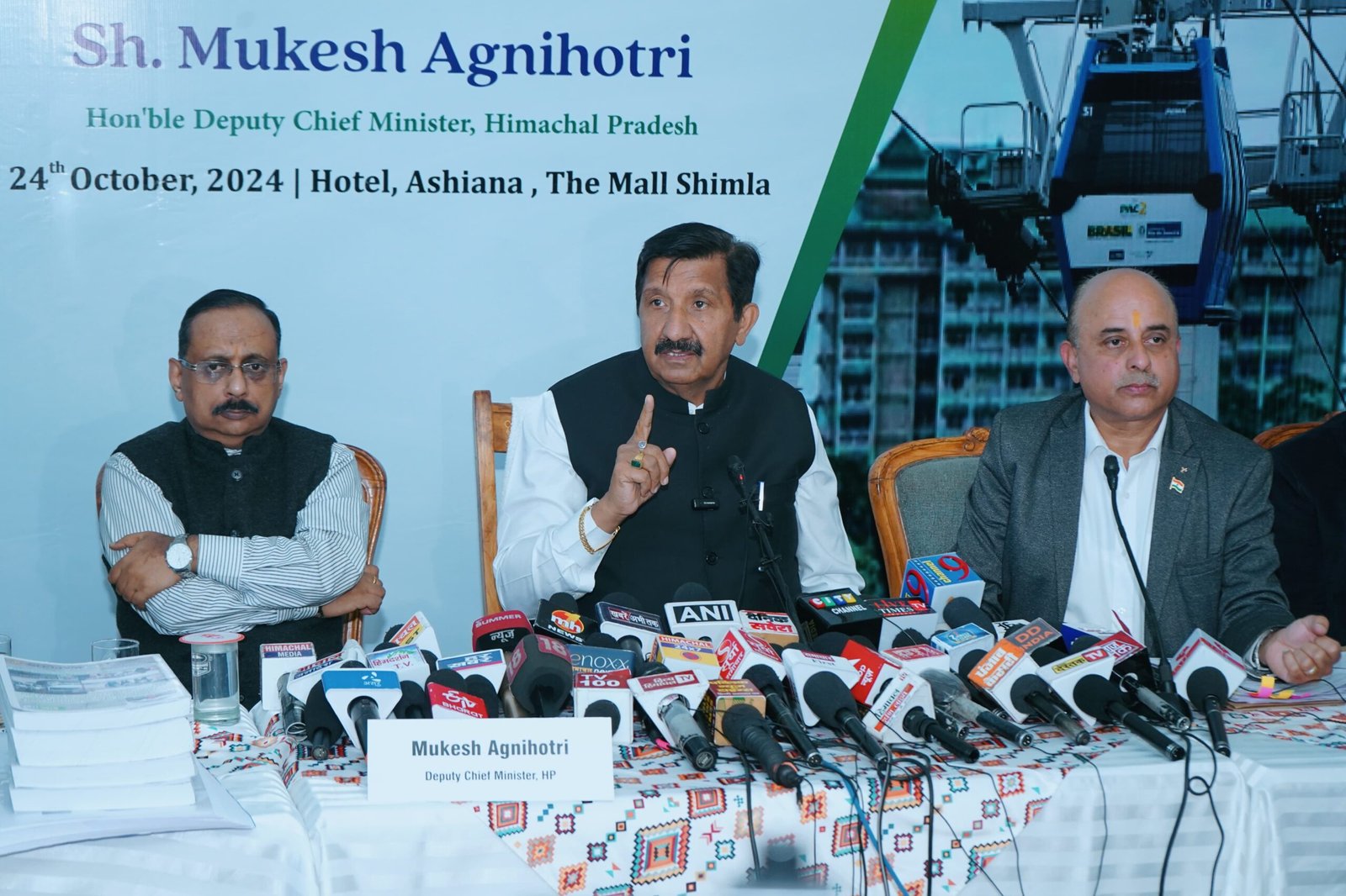 Breaking: शिमला में बनेगा देश का पहला सबसे लंबा रोपवे: मुकेश अग्निहोत्री