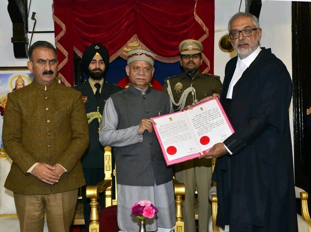 Breaking: प्रदेश के 30वें चीफ जस्टिस के रूप में न्यायमूर्ति गुरमीत सिंह संधावालिया ने ली शपथ