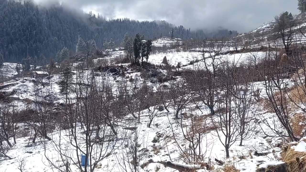 सूबे की ऊंची चोटियों पर ताजा हिमपात, बढ़ी ठंड