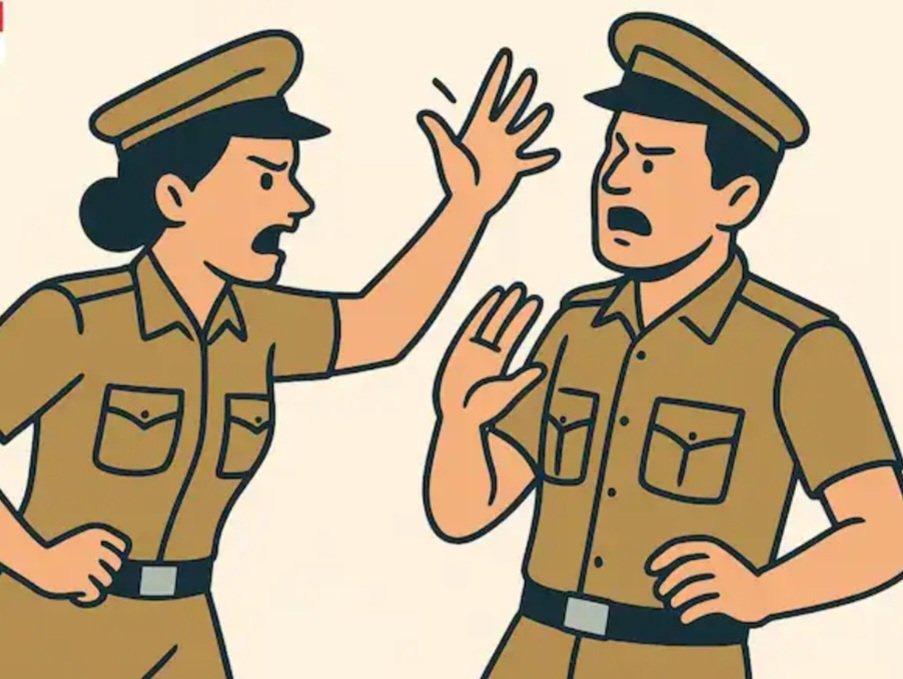 Breaking: पुलिस जवान की महिला अफसर ने थाने में की पिटाई, खून से लथपथ हालत में पहुंचा अस्पताल